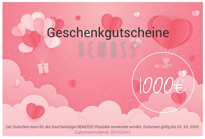 ein rosa Hintergrund mit Herzen und Luftballons am Himmel mit einem Text, der lautet:, moosbild, mooswand, moos pflanzen, moos, moos deko, moos art