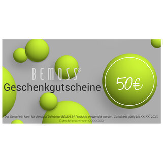 BEMOSS® GESCHENKGUTSCHEINE