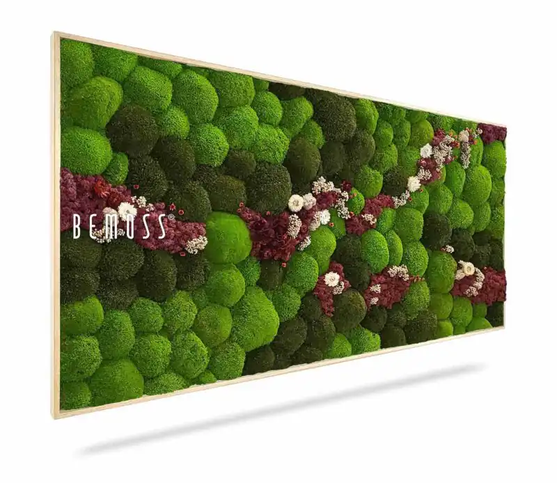 Moosbild KUGELMOOS COSMO Burgundy