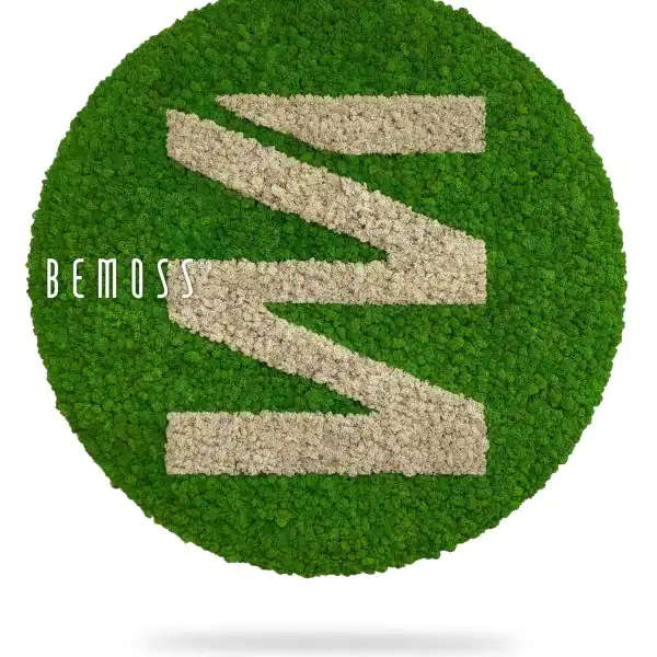 Machové logo bemoss lišajník kruh